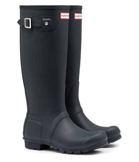 Botas de lluvia altas Hunter original azul marino