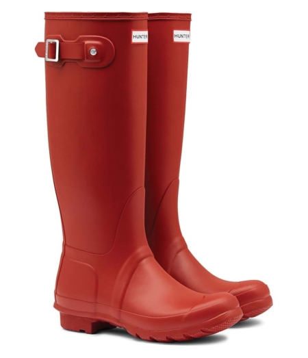 Botas de lluvia altas Hunter original rojas