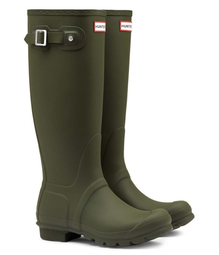Botas de lluvia altas Hunter original verdes