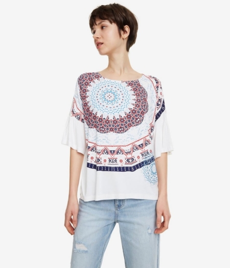Camiseta manga volante Desigual Liverpool