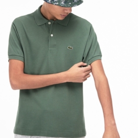 Polo Lacoste verde kaki