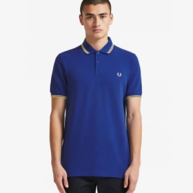 Polo fred perry azul - amarillo