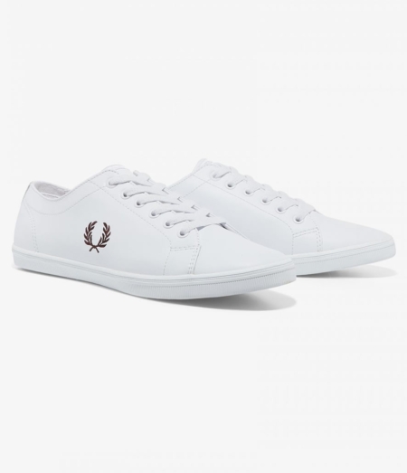 Zapatillas Fred Perry de piel Kingston blancas
