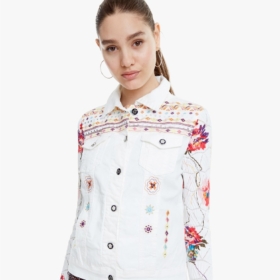 Chaqueta Desigual trucker blanca Carrie