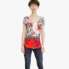 Camiseta Desigual blanca floral Leonor