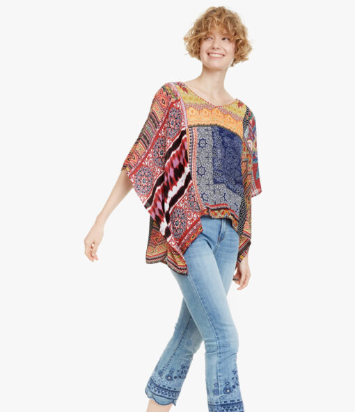 Camisa Desigual con mezcla de prints Liberia