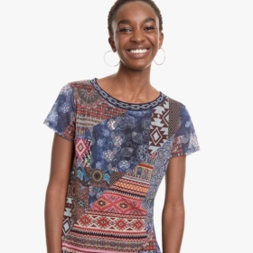 Camiseta Desigual patchwork Lucia