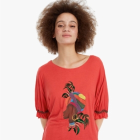 Camiseta Desigual cara africana Kahua