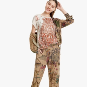 Camiseta Desigual mismatched Arapajóes
