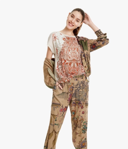 Camiseta Desigual mismatched Arapajóes