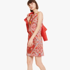 Vestido Desigual rojo foulard Lisa