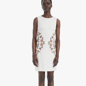 Vestido Desigual slim bordado suizo Valeria