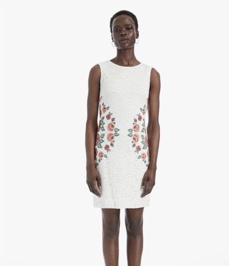 Vestido Desigual slim bordado suizo Valeria