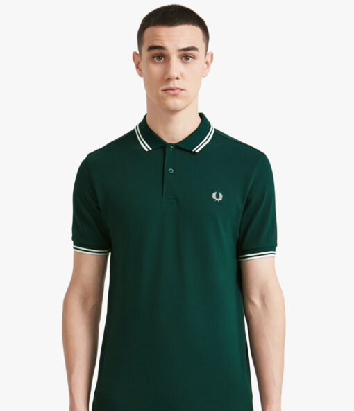 Polo Fred Perry verde oscuro M3600