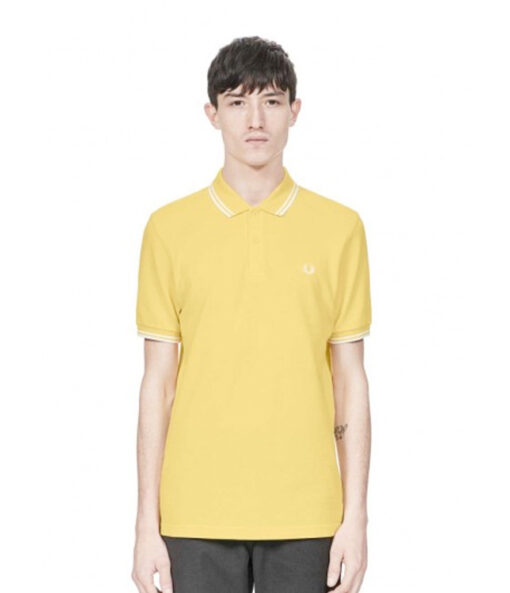 Polo Fred Perry amarillo de manga corta