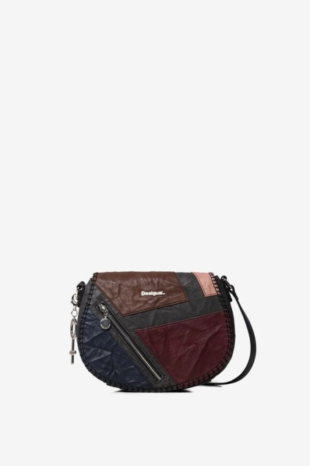 Bandolera con solapa cremallera Desigual