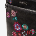 Bandolera negra cuadrada Desigual