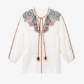 Blusa de viscosa evasé Desigual