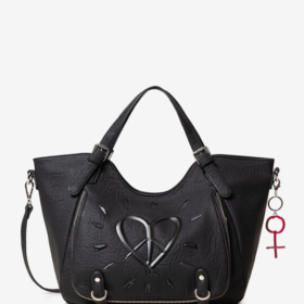 Bolso corazón negro Desigual