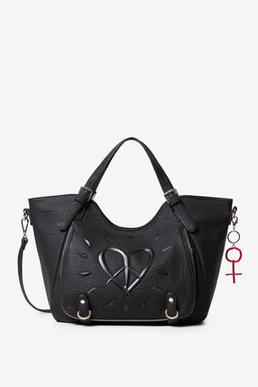 Bolso corazón negro Desigual