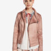 Chaqueta biker rosada Desigual