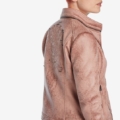 Chaqueta biker rosada Desigual