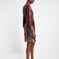 Vestido floral lazo Desigual
