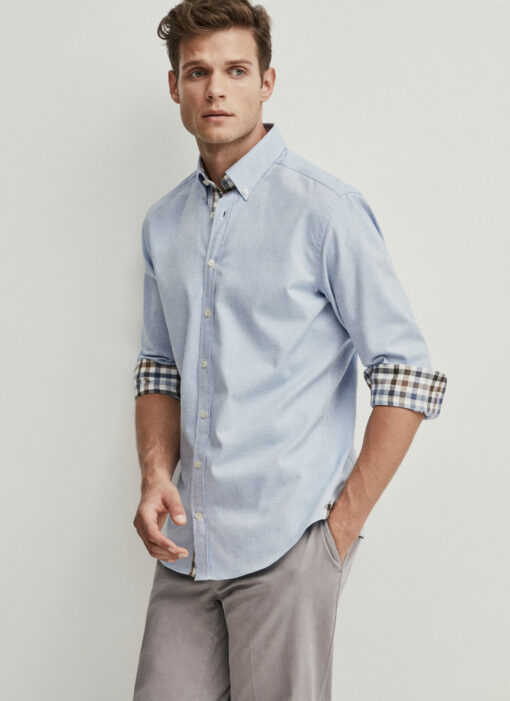 Camisa Azul Hackett