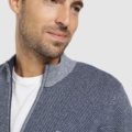 Chaqueta Lacoste de punto con cremallera