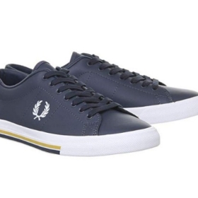 Zapatillas de cuero Fred Perry azules