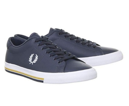 Zapatillas de cuero Fred Perry azules