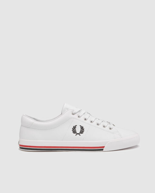 Zapatillas de piel Fred Perry blancas 1