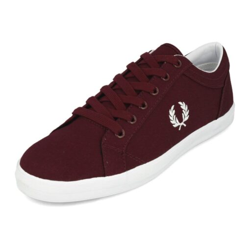 Zapatillas de lona Fred Perry granates