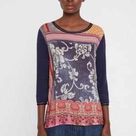 Blusa étnica con cenefas Desigual
