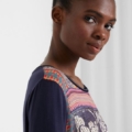 Blusa étnica con cenefas Desigual