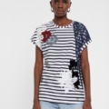 Camiseta marinera y floral Desigual