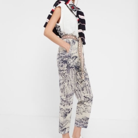 Pantalón japonés tobillero Desigual