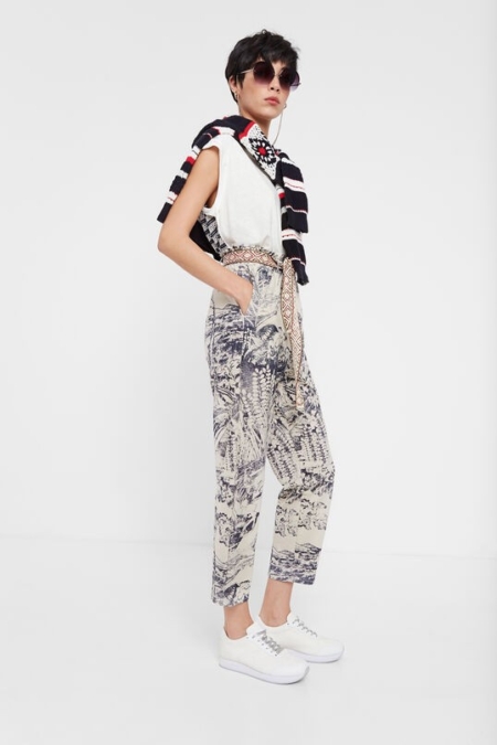 Pantalón japonés tobillero Desigual