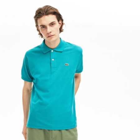 Polo Lacoste Verde Azulado