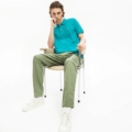Polo Lacoste Verde Azulado