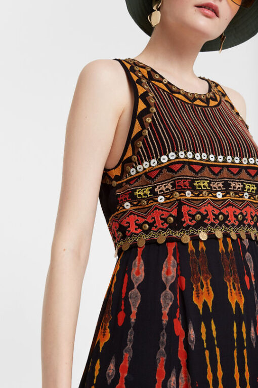 Vestido midi africano Desigual