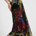 Vestido midi tropical Desigual