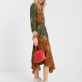 Vestido étnico asimétrico Desigual