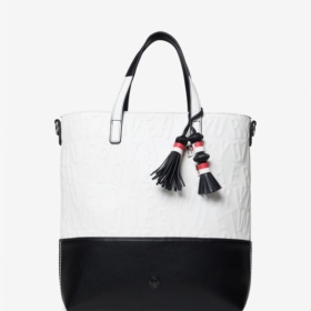 Bolso 2 en 1 con letras en relieve Desigual
