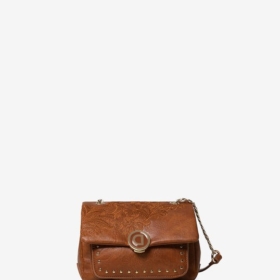 Bolso bandolera bordado flores Desigual