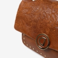 Bolso bandolera bordado flores Desigual