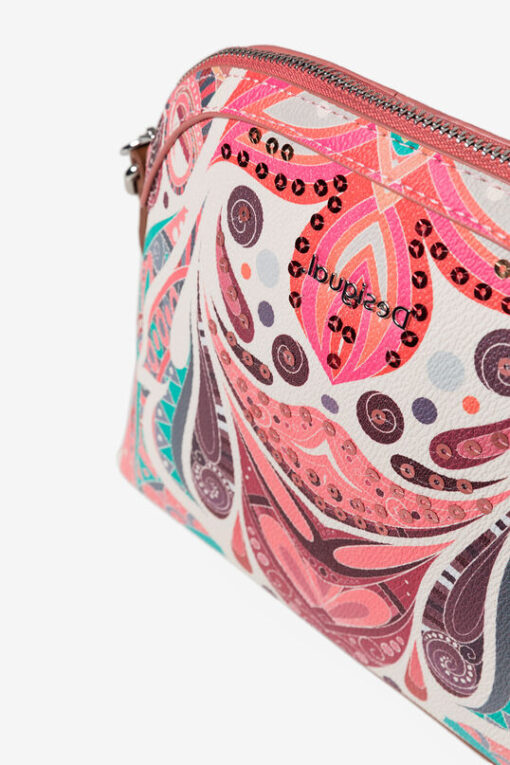 Bolso bandolera estampado paisley Desigual