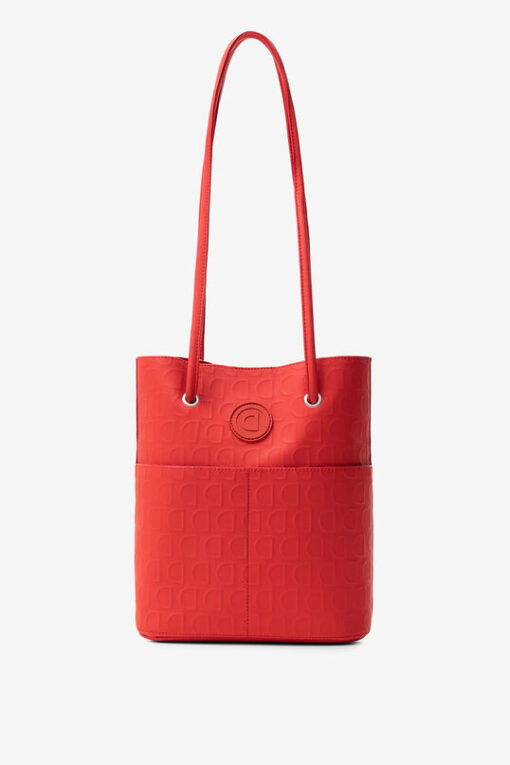 Bolso rojo 2 en 1 en logomanía Desigual