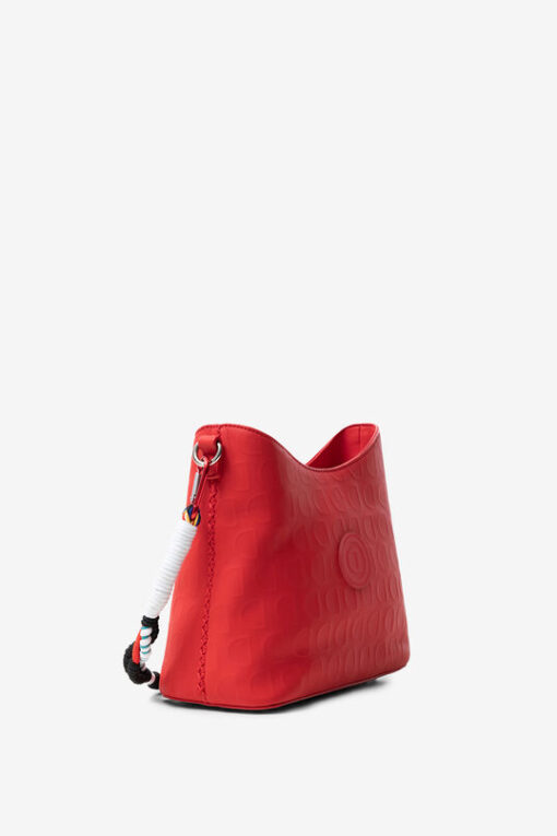 Bolso rojo en logomanía Desigual