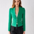 Chaqueta corta verde RINASCIMIENTO